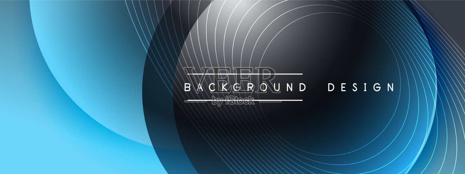 带有阴影的渐变圆形技术插画图片素材