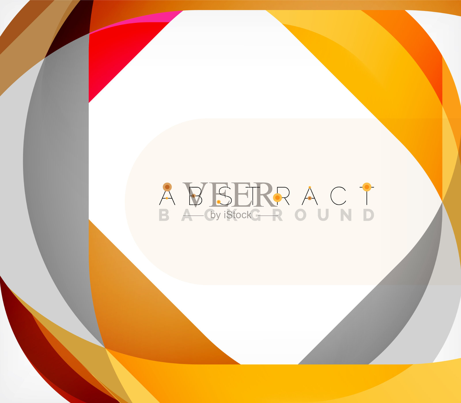 抽象的带有重叠波的正方形形状插画图片素材