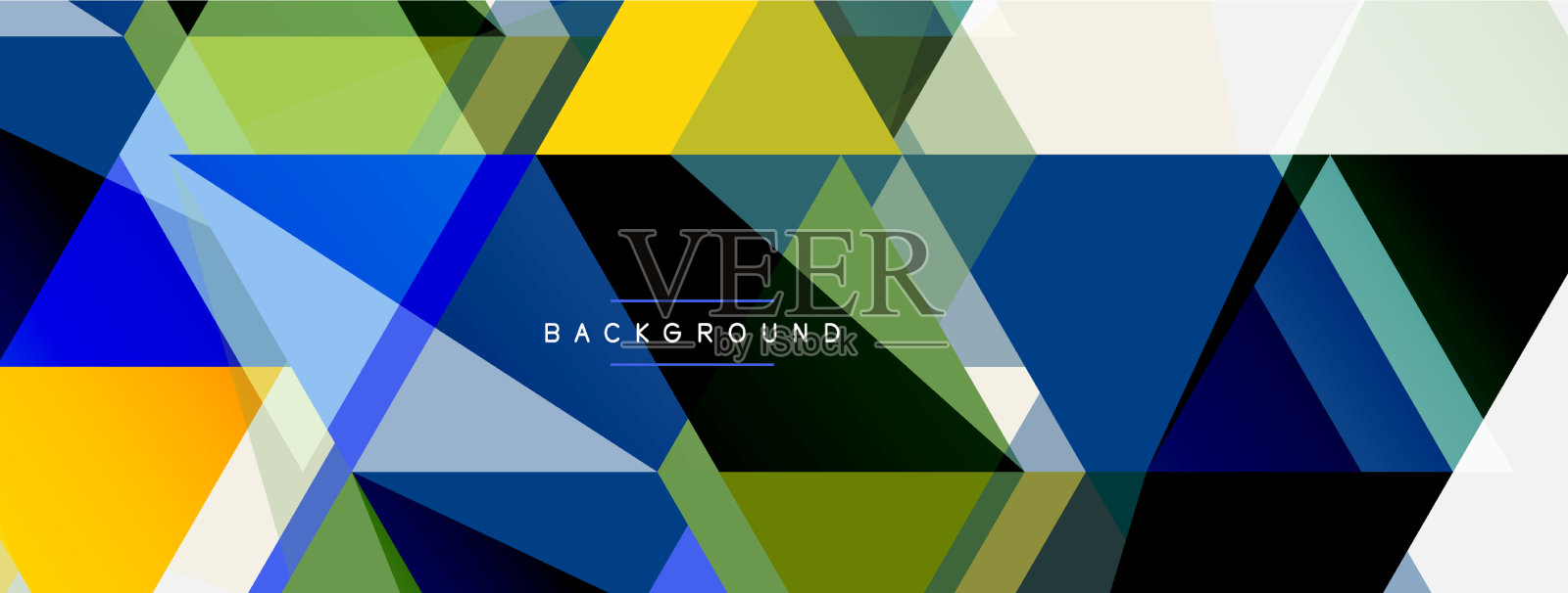 马赛克三角形几何背景技术或插画图片素材