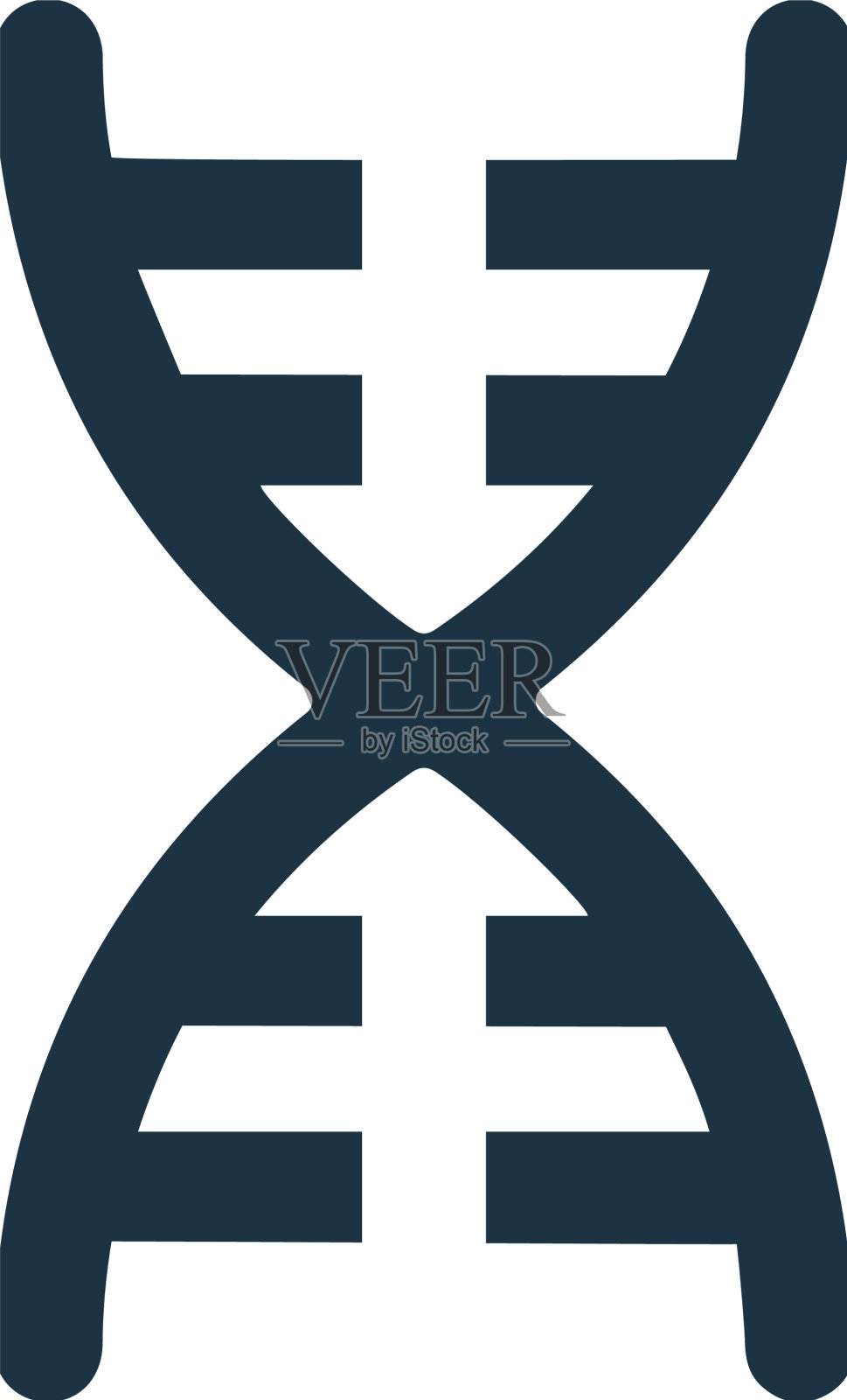 DNA遗传学图标简单的编辑插画图片素材