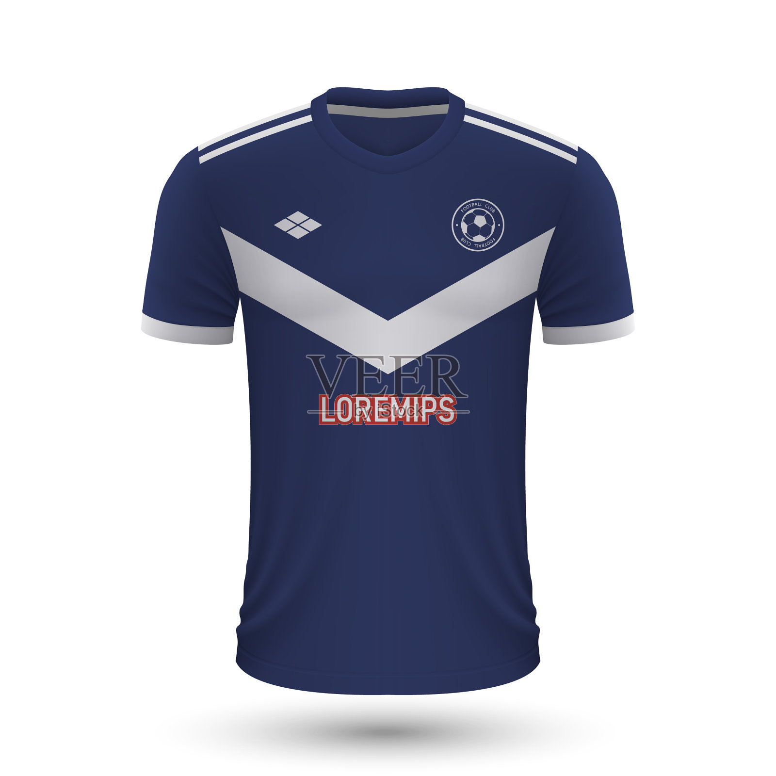 现实的足球衬衫波尔多2022球衣设计元素图片