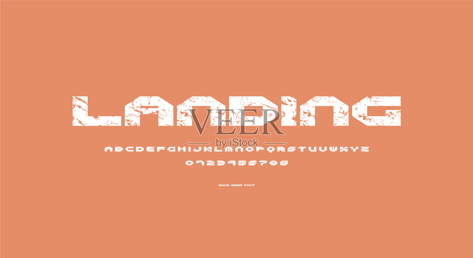 网络风格的无衬线字体插画图片素材