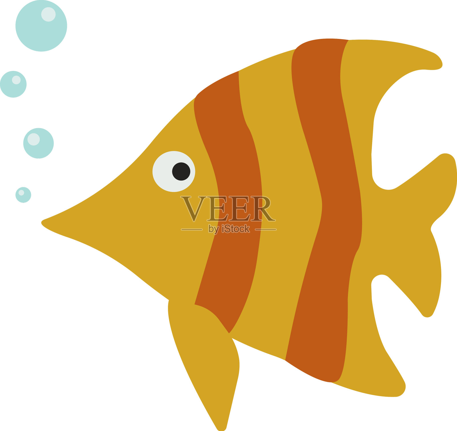 黄橙鱼设计元素图片