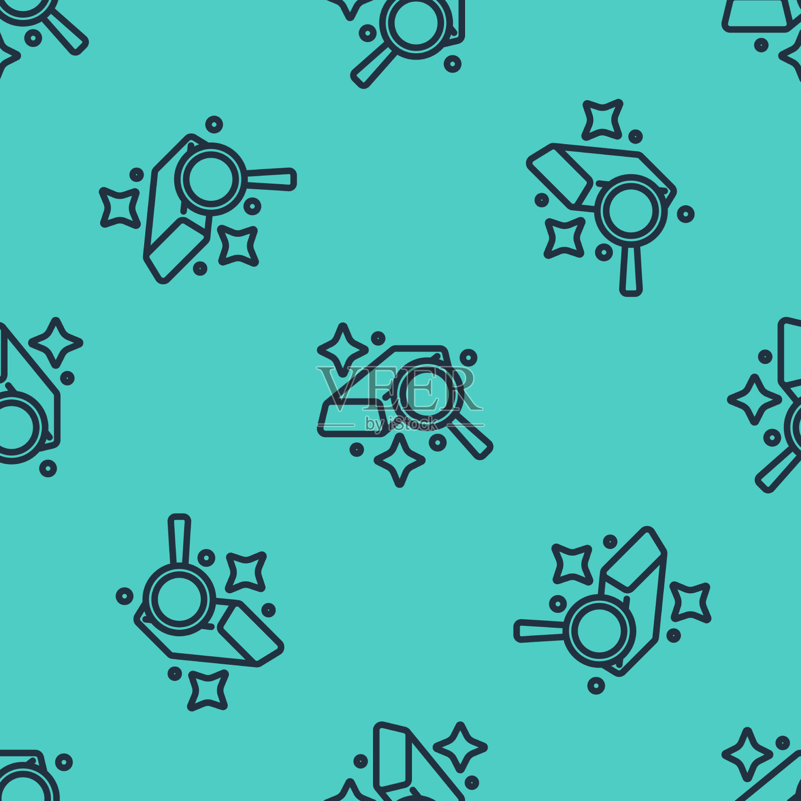 黑线金条图标隔离无缝插画图片素材