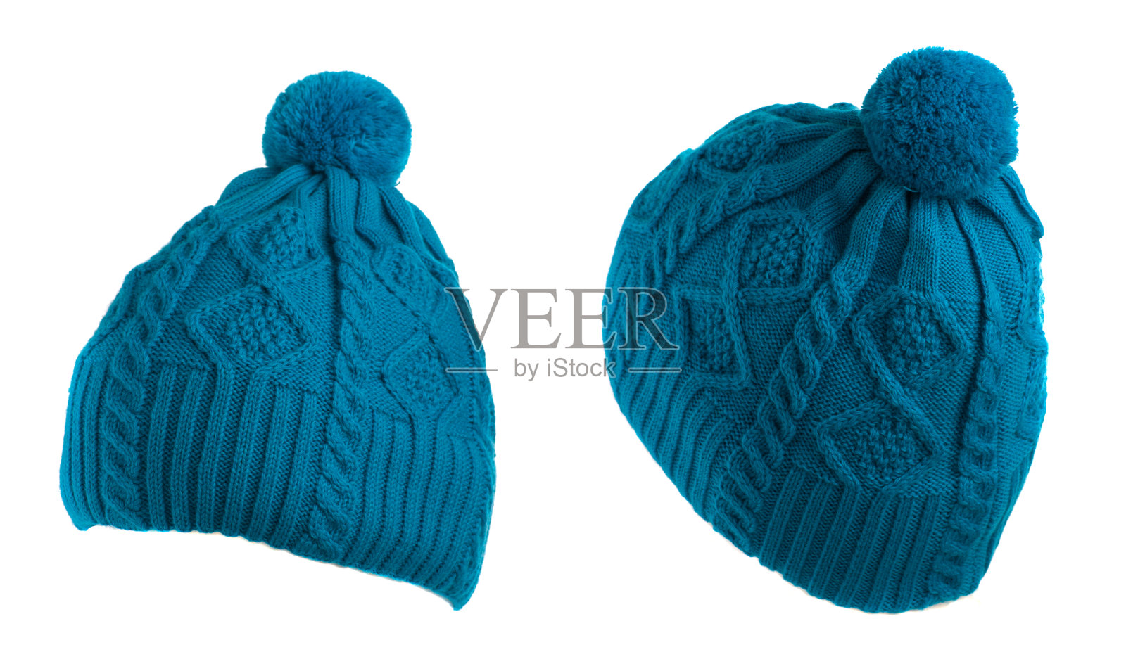 针织帽孤立在白色背景照片摄影图片