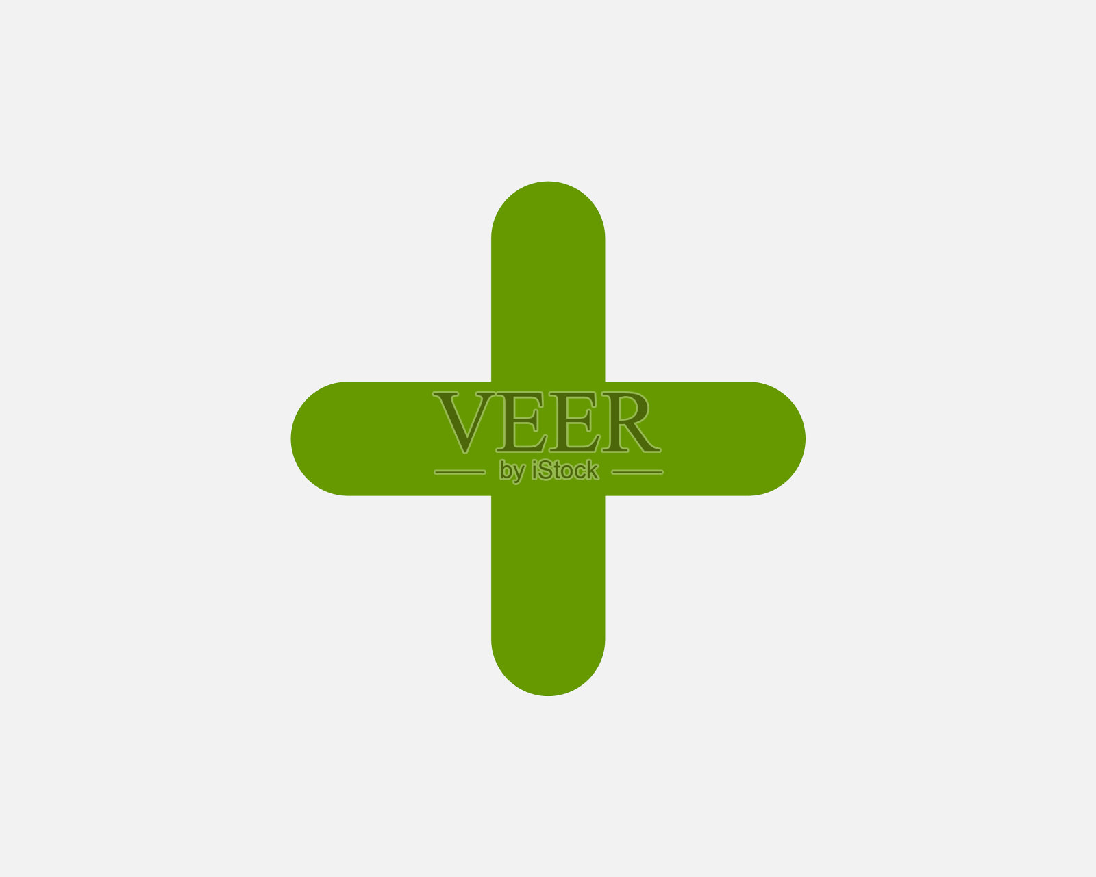 绿色加号图标十字安全标志图标素材