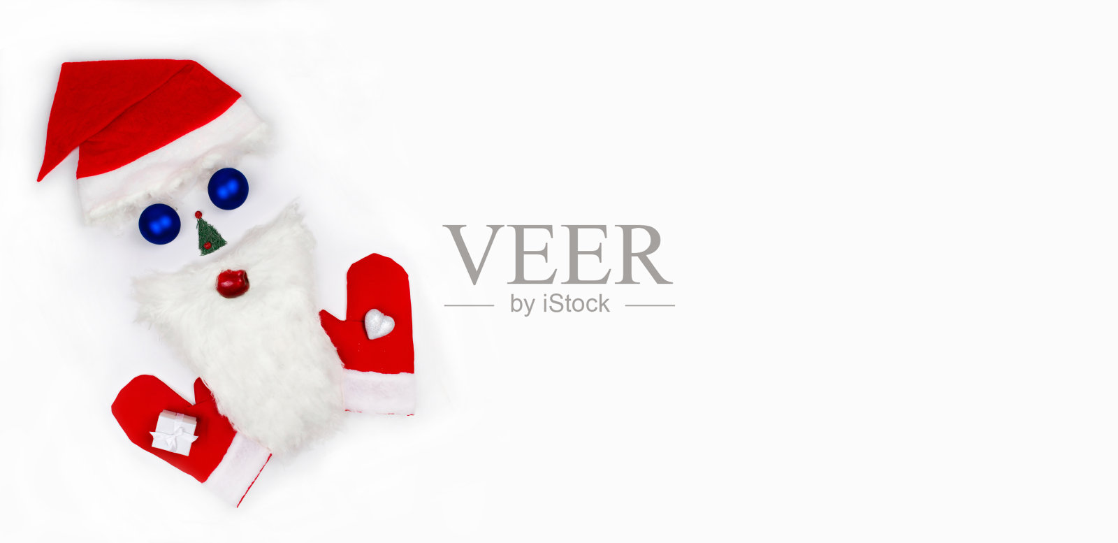 圣诞节和新年简约的概念。照片摄影图片