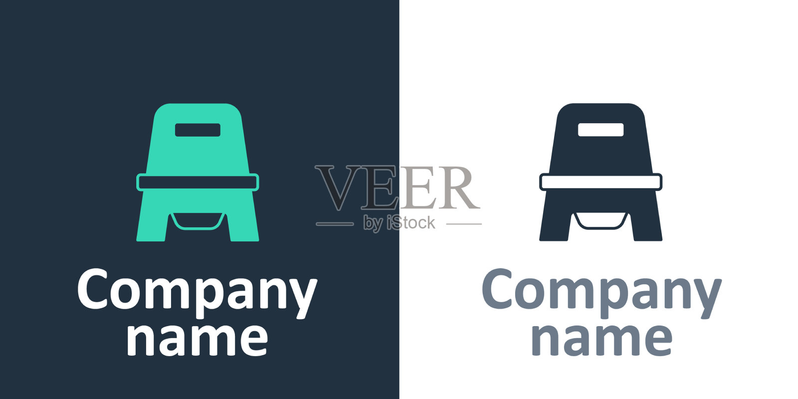 标志类型婴儿厕所图标隔离在白色图标素材