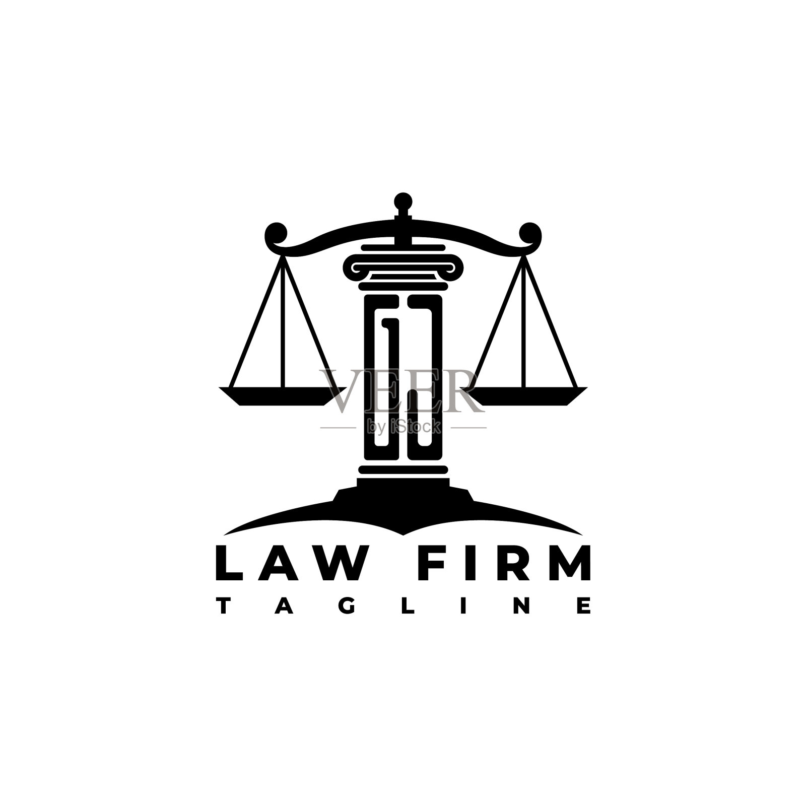 Gj字母柱形风格插画图片素材