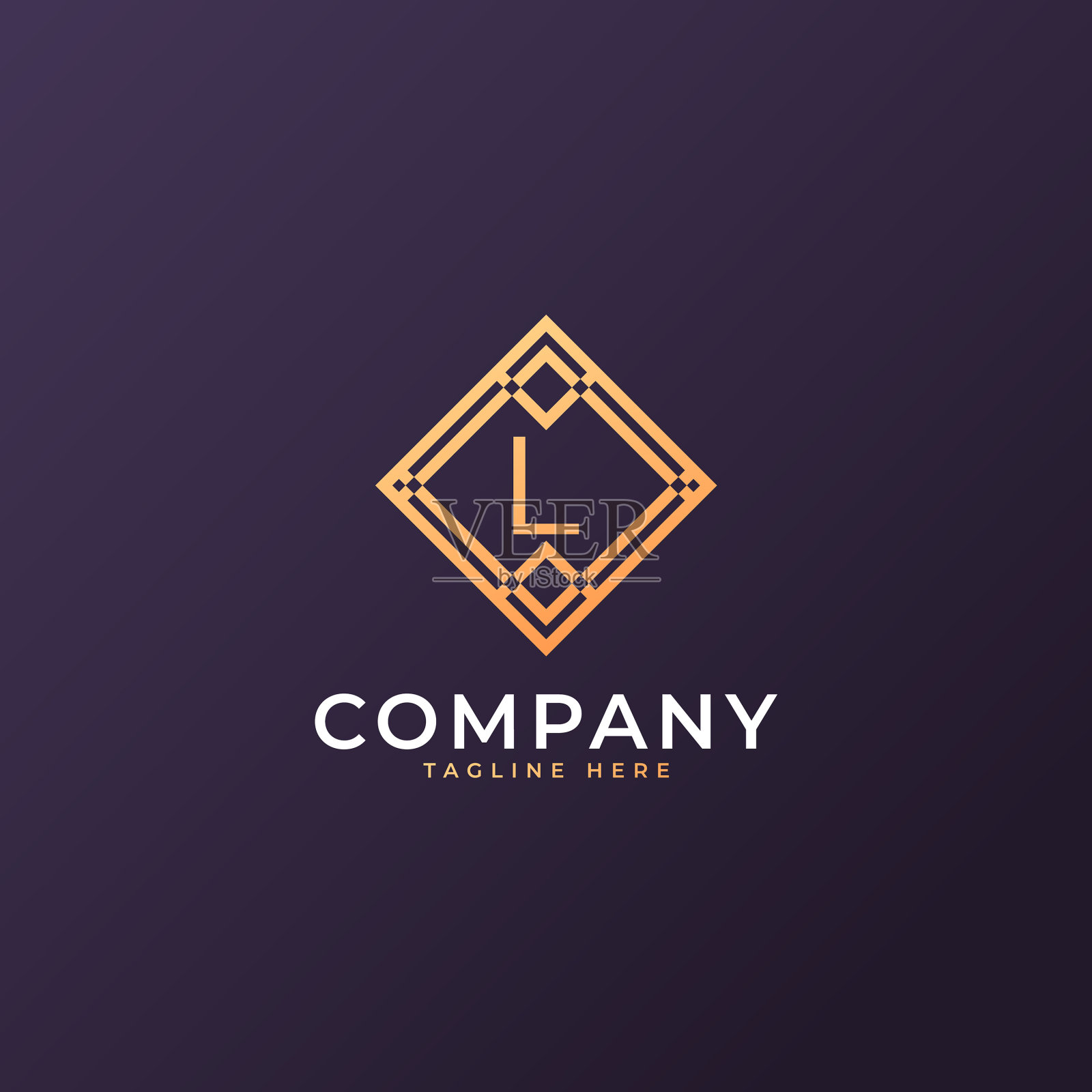 律师事务所字母l标志设计模板元素插画图片素材