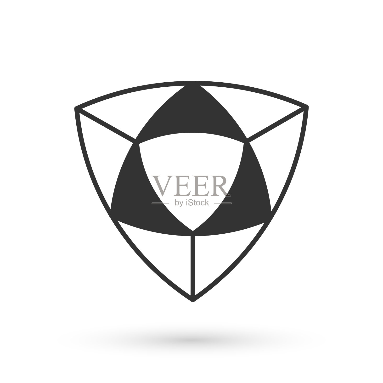 灰色钻石图标孤立在白色背景图标素材