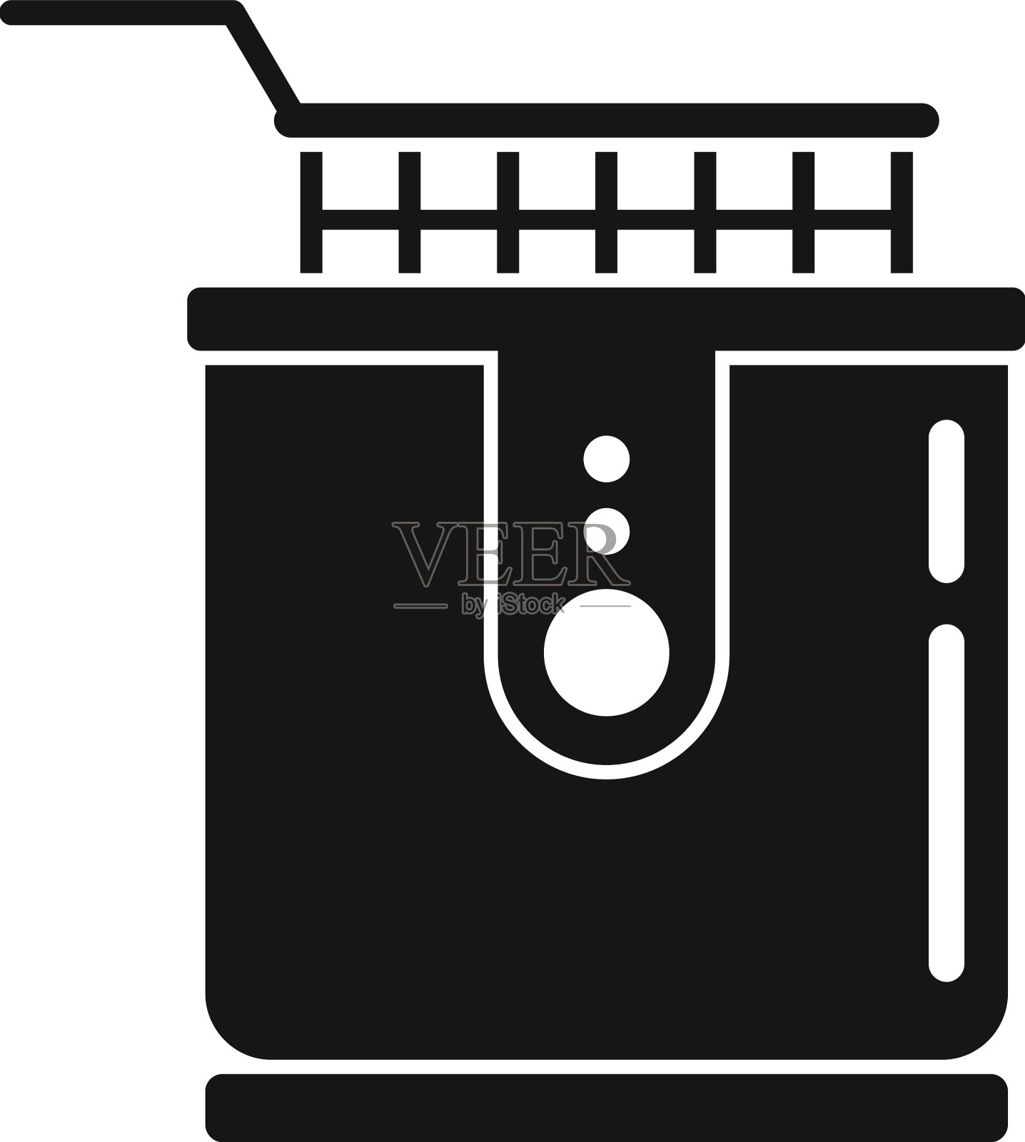 餐厅炸锅图标简单炸图标素材
