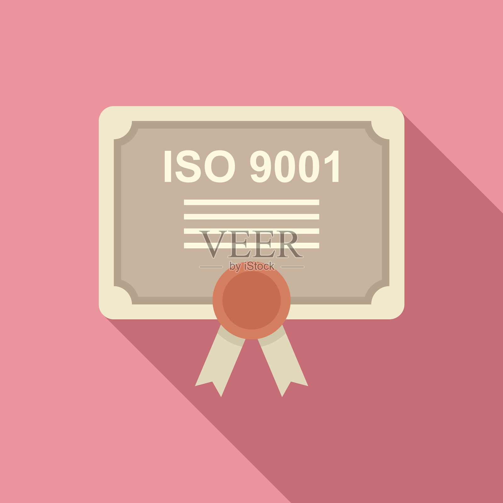 标准流程图标平坦政策插画图片素材