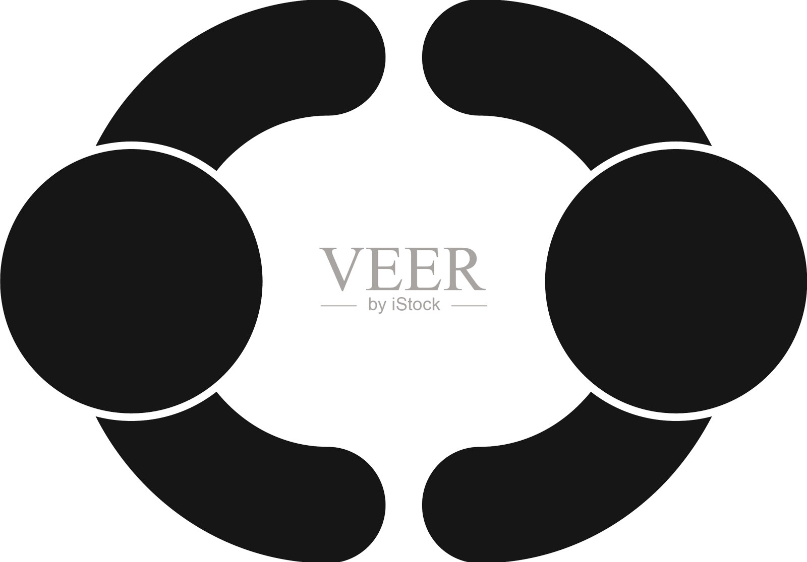 信任伙伴关系图标简单的工作伙伴插画图片素材