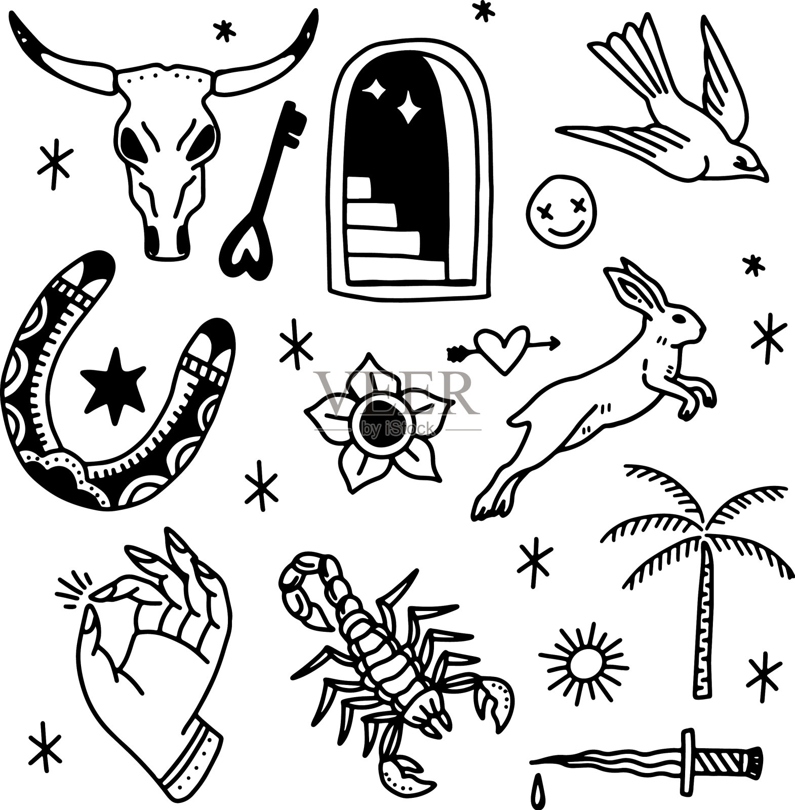 打印插画图片素材