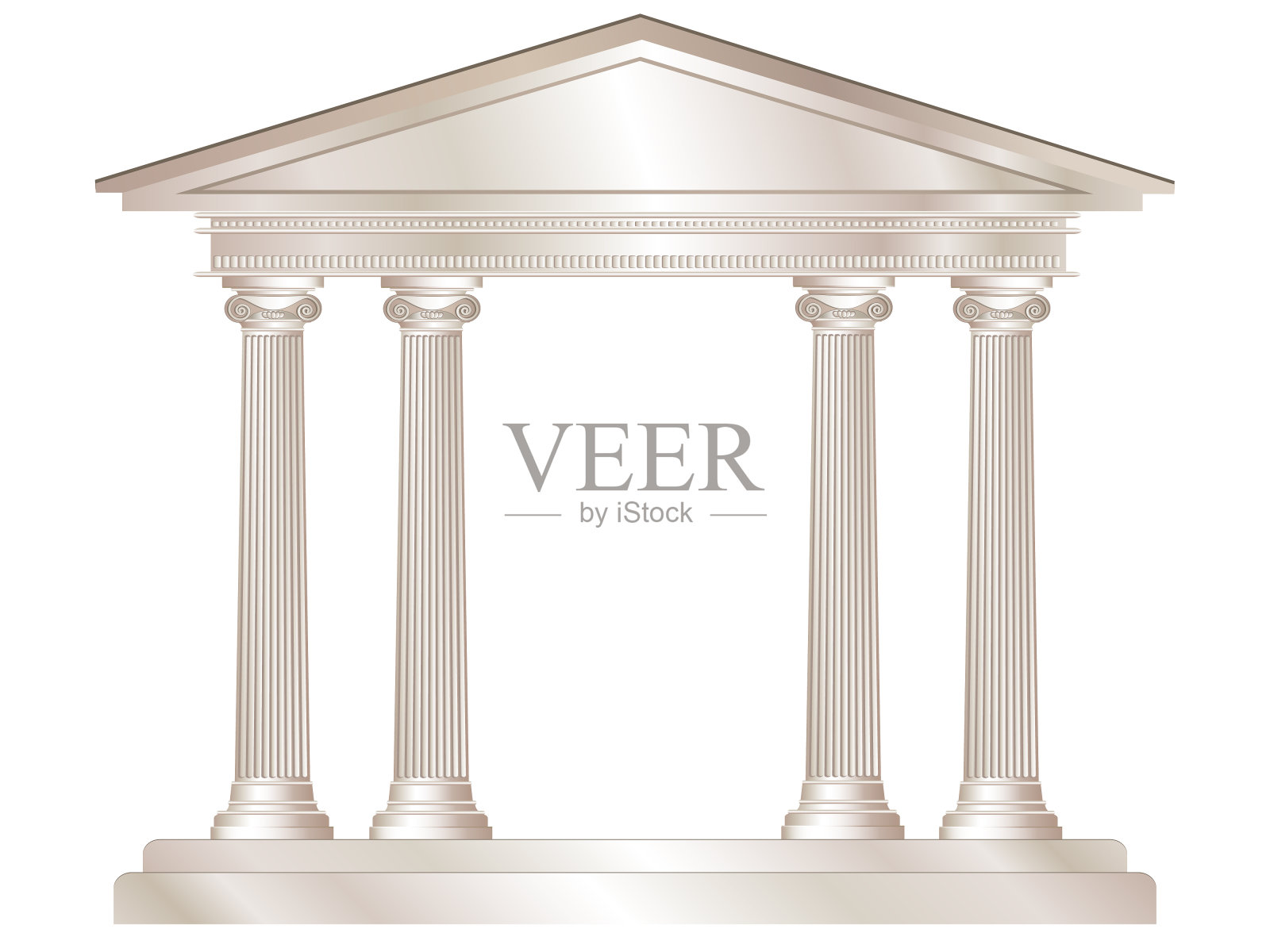 古典庙宇插画图片素材