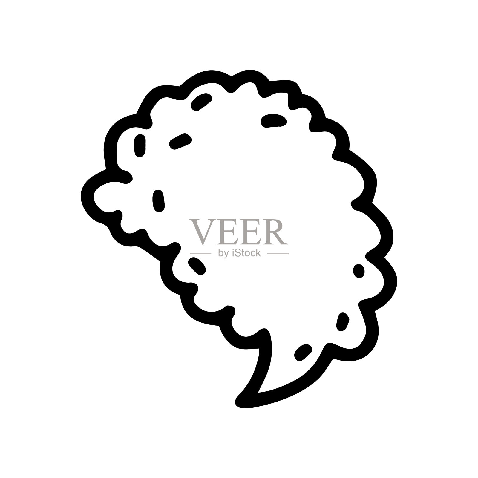 语音泡泡线涂鸦简单图标设计元素图片