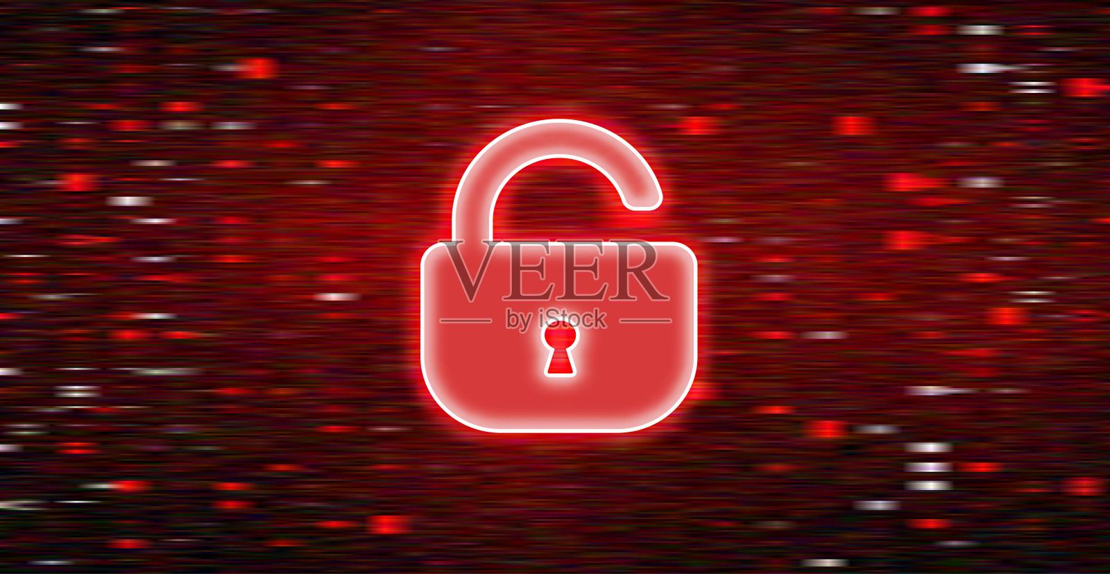 未来数字技术矢量背景。网络攻击，勒索软件，恶意软件插画图片素材