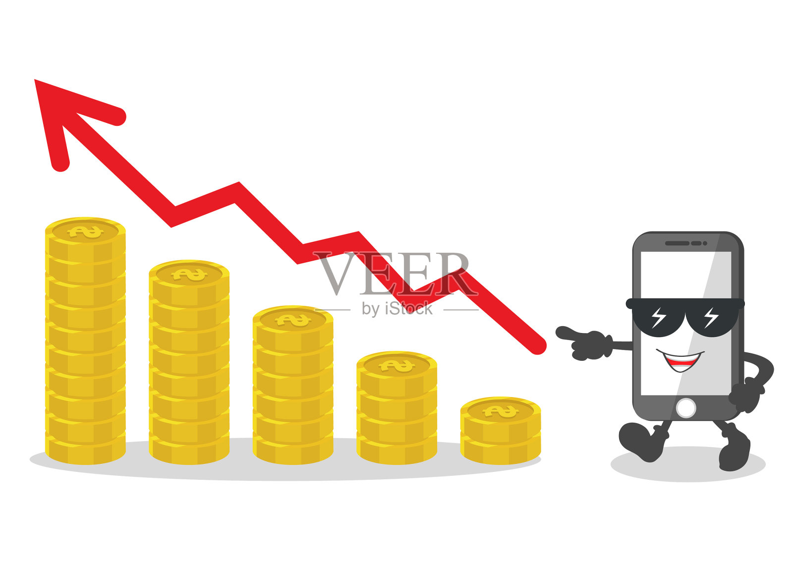 投资回报率的财务表现设计元素图片