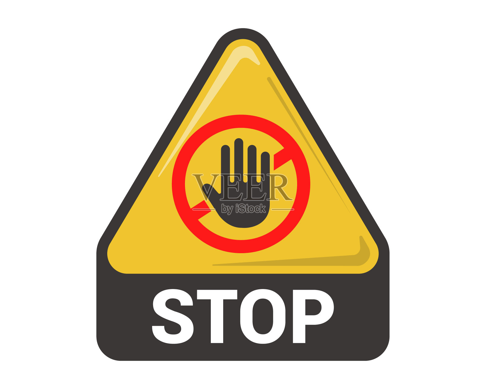 停止手势让手停止设计元素图片