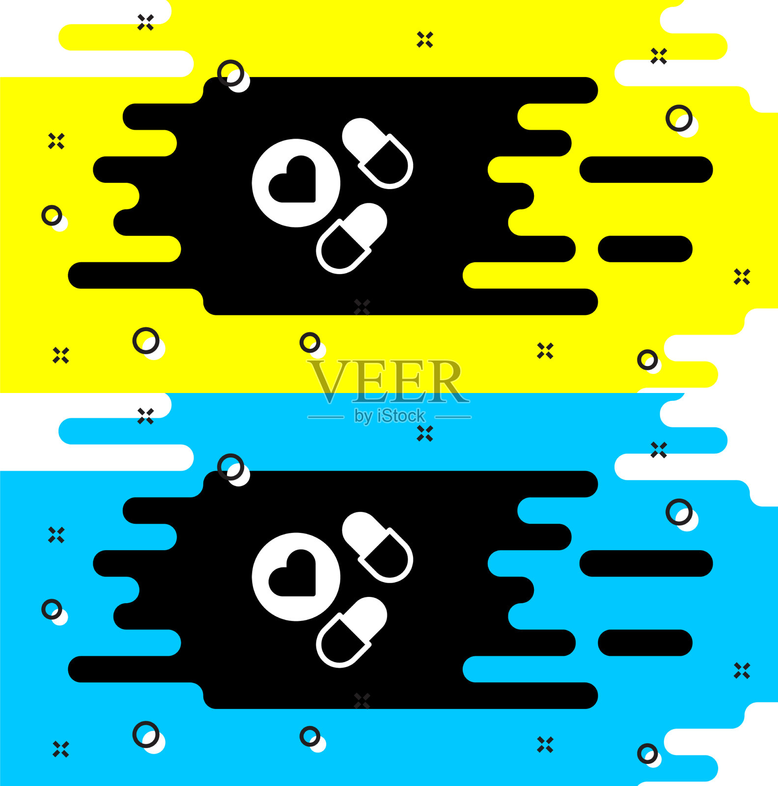 白色药丸或药片图标隔离上插画图片素材