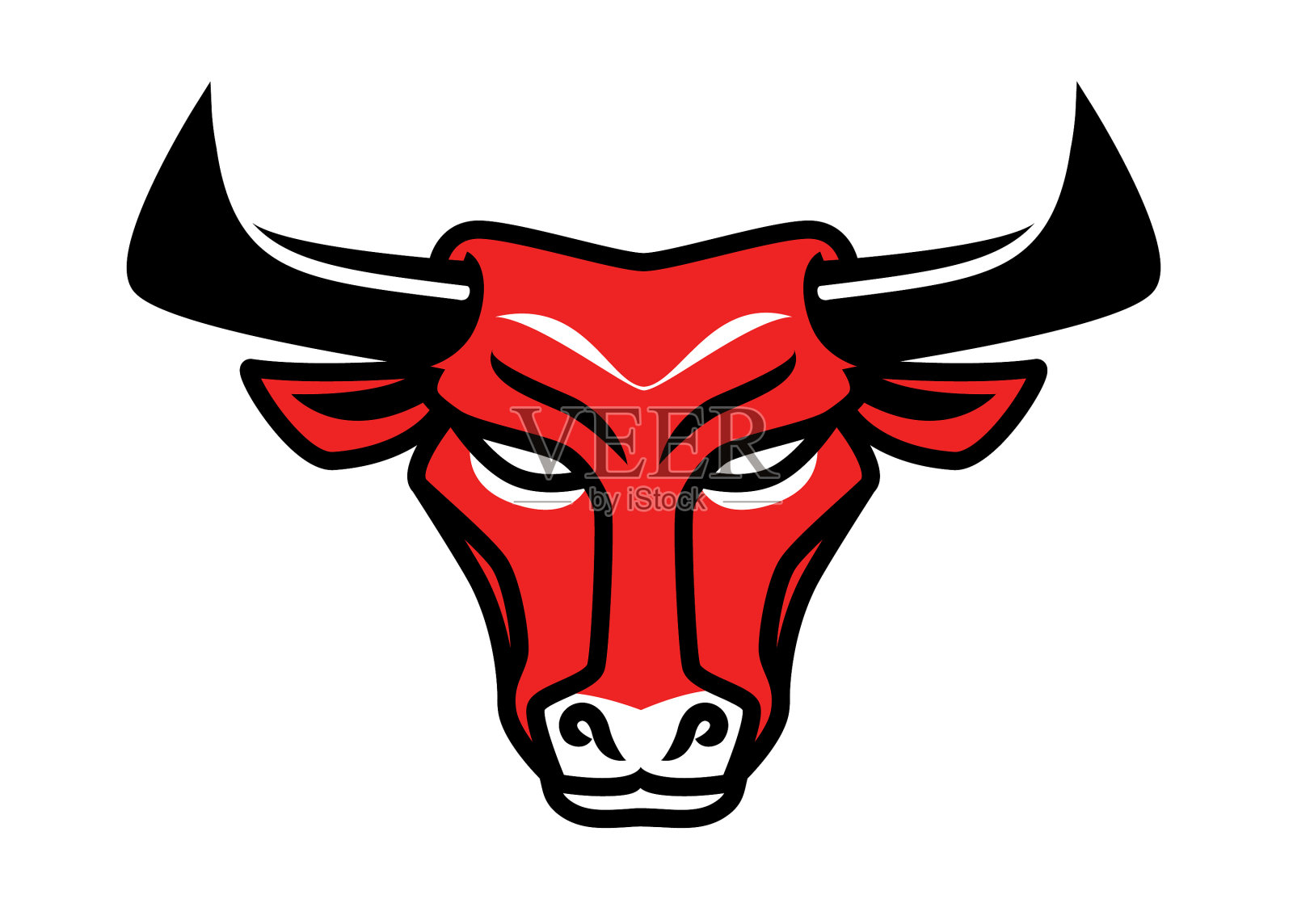 牛头标志肉店牛肉的标志设计元素图片