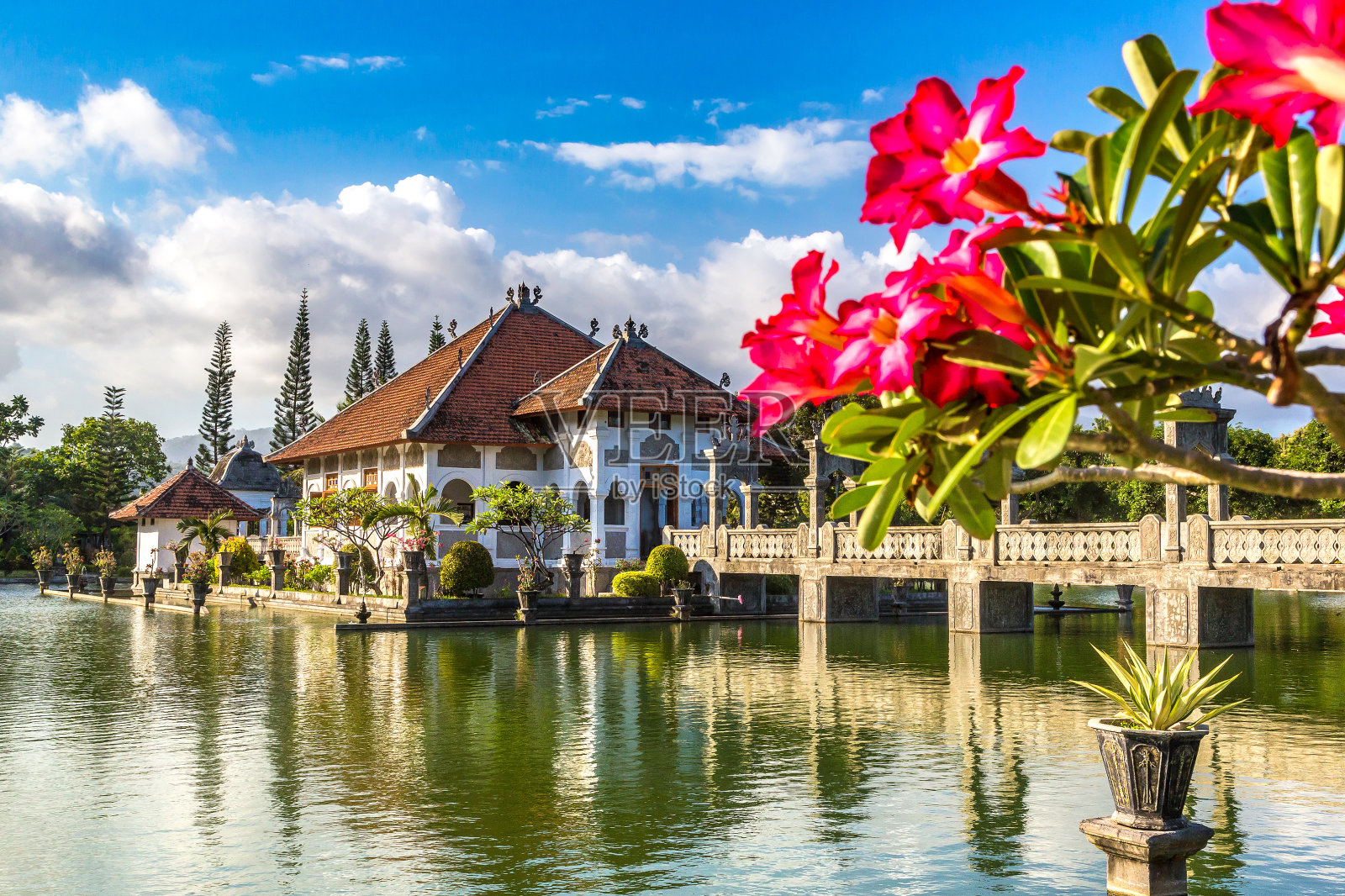 巴厘岛水宫照片摄影图片