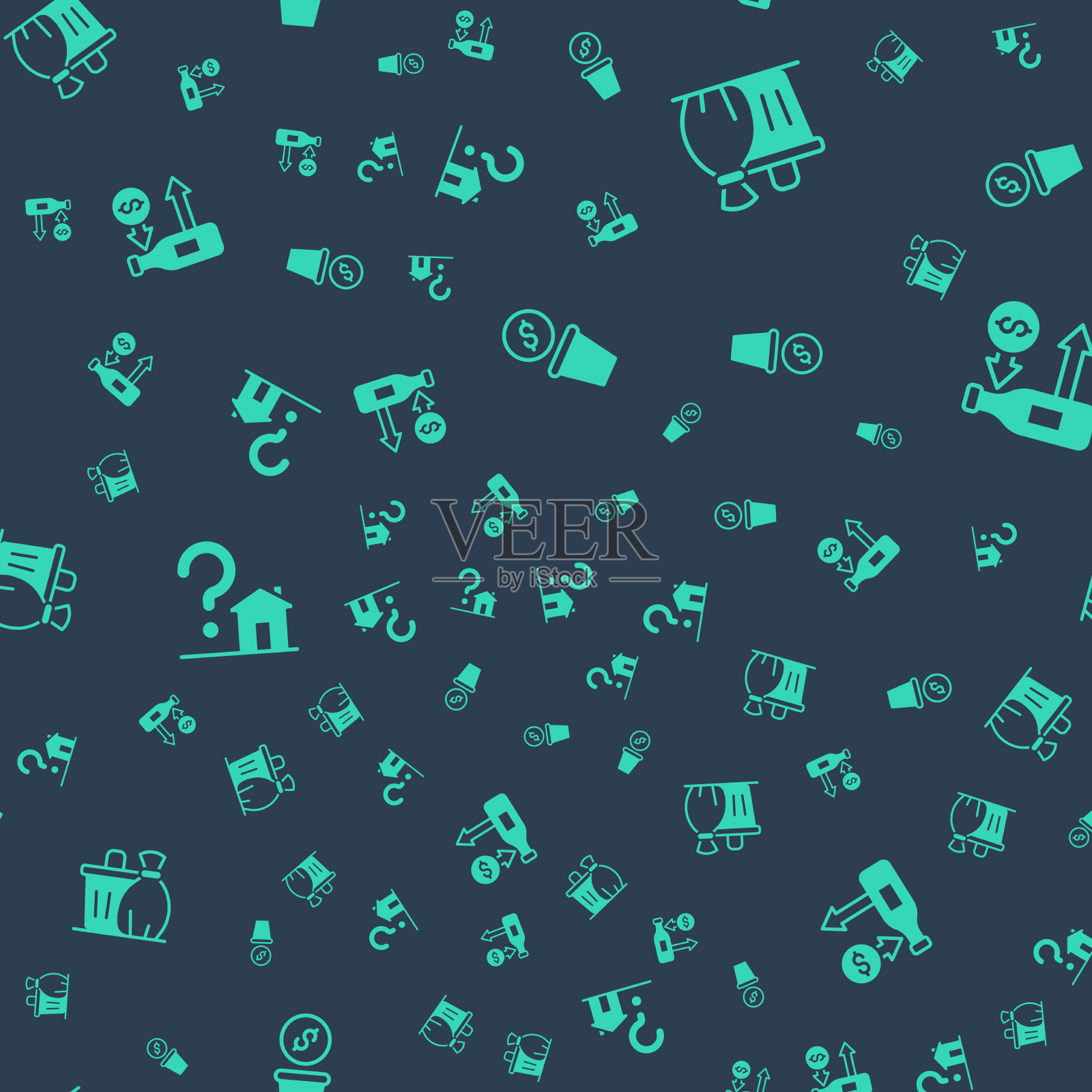 设捐款垃圾桶有问题图标素材