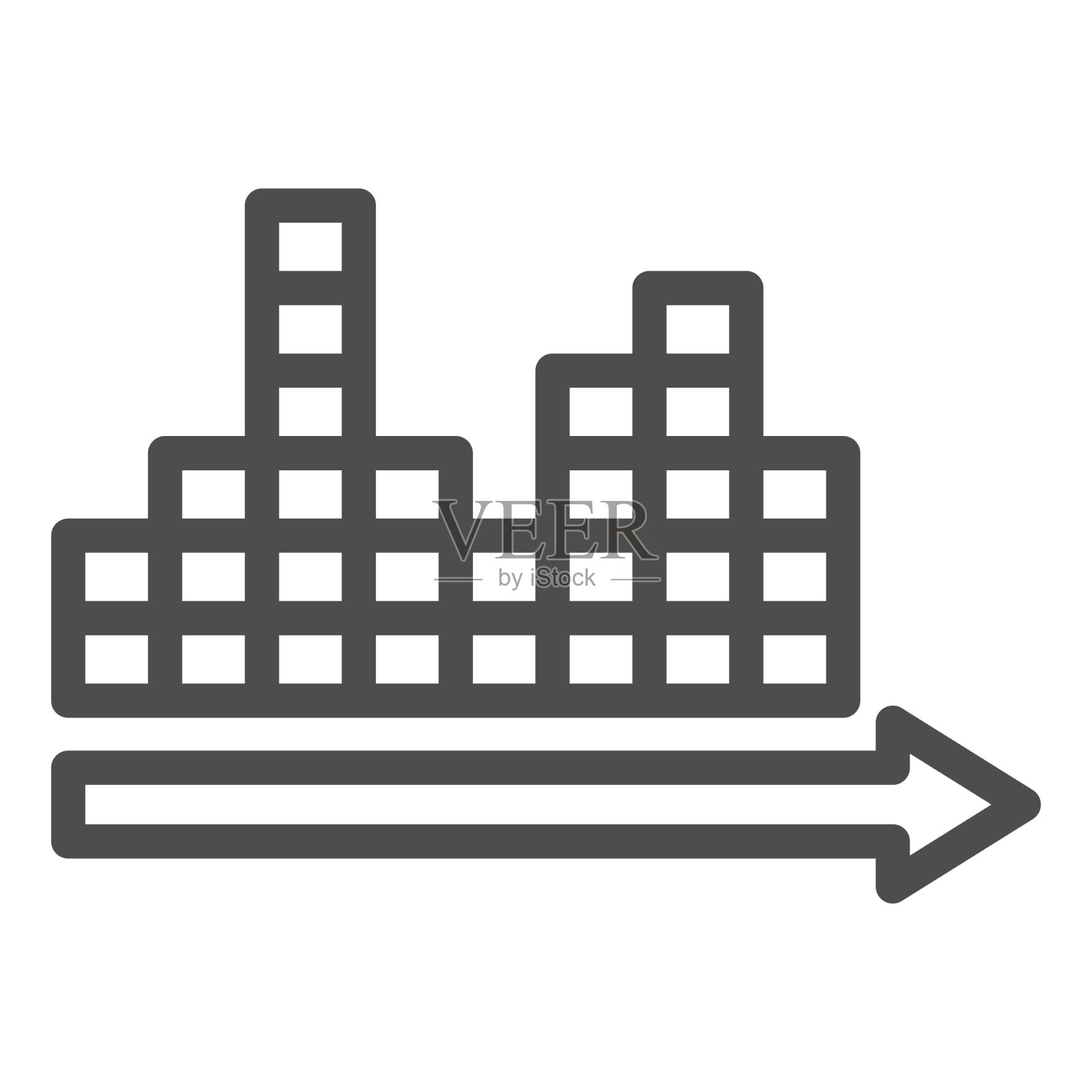 带箭头线的音乐声波音频均衡器图标素材