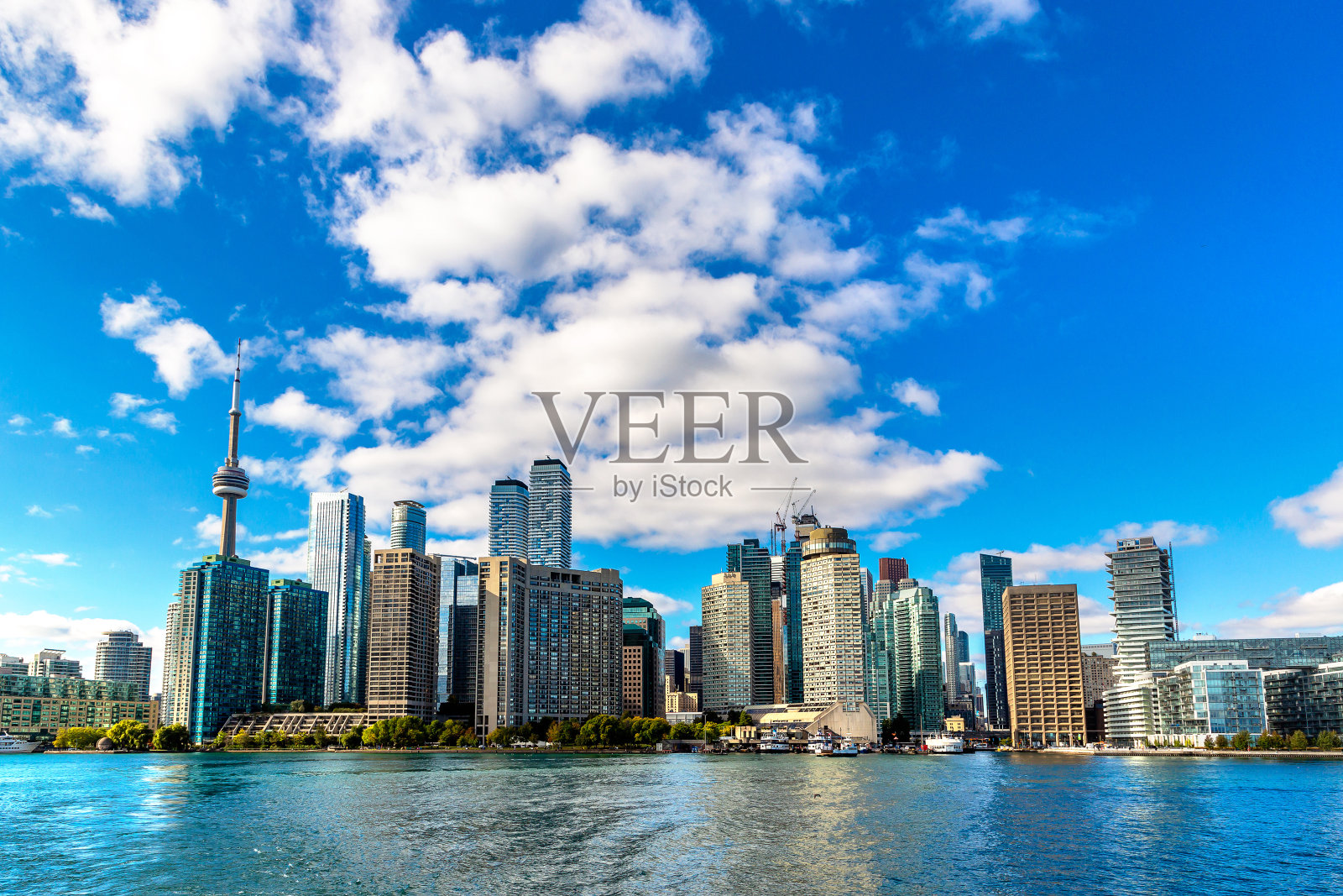 阳光明媚的多伦多天际线照片摄影图片