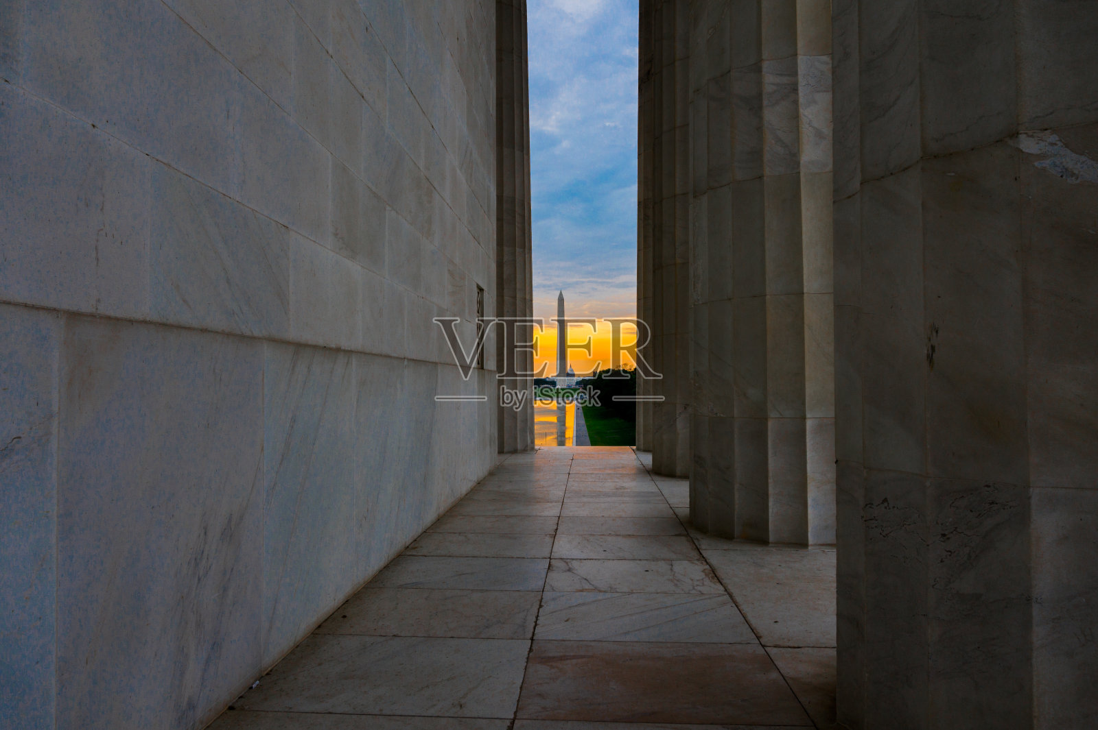 亚伯拉罕林肯纪念堂照片摄影图片