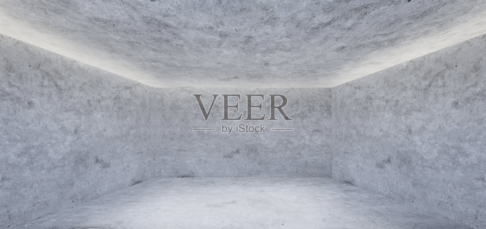 房间内空的混凝土墙、混凝土地板或水泥台室内所设抽象背景工作室。照片摄影图片