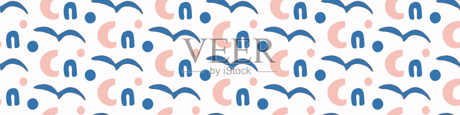 顽皮的马蒂斯风格裁剪形状边框插画图片素材