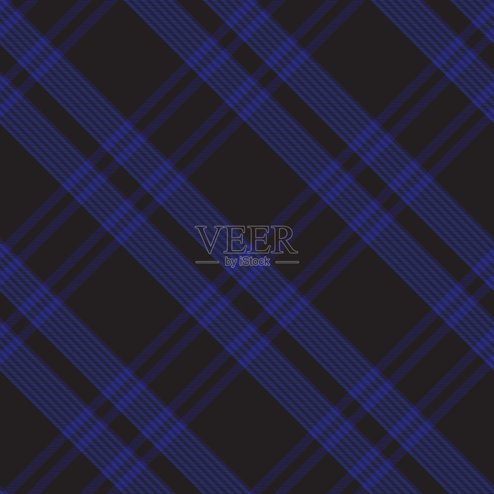 蓝色斜纹格子花呢纹理无缝插画图片素材