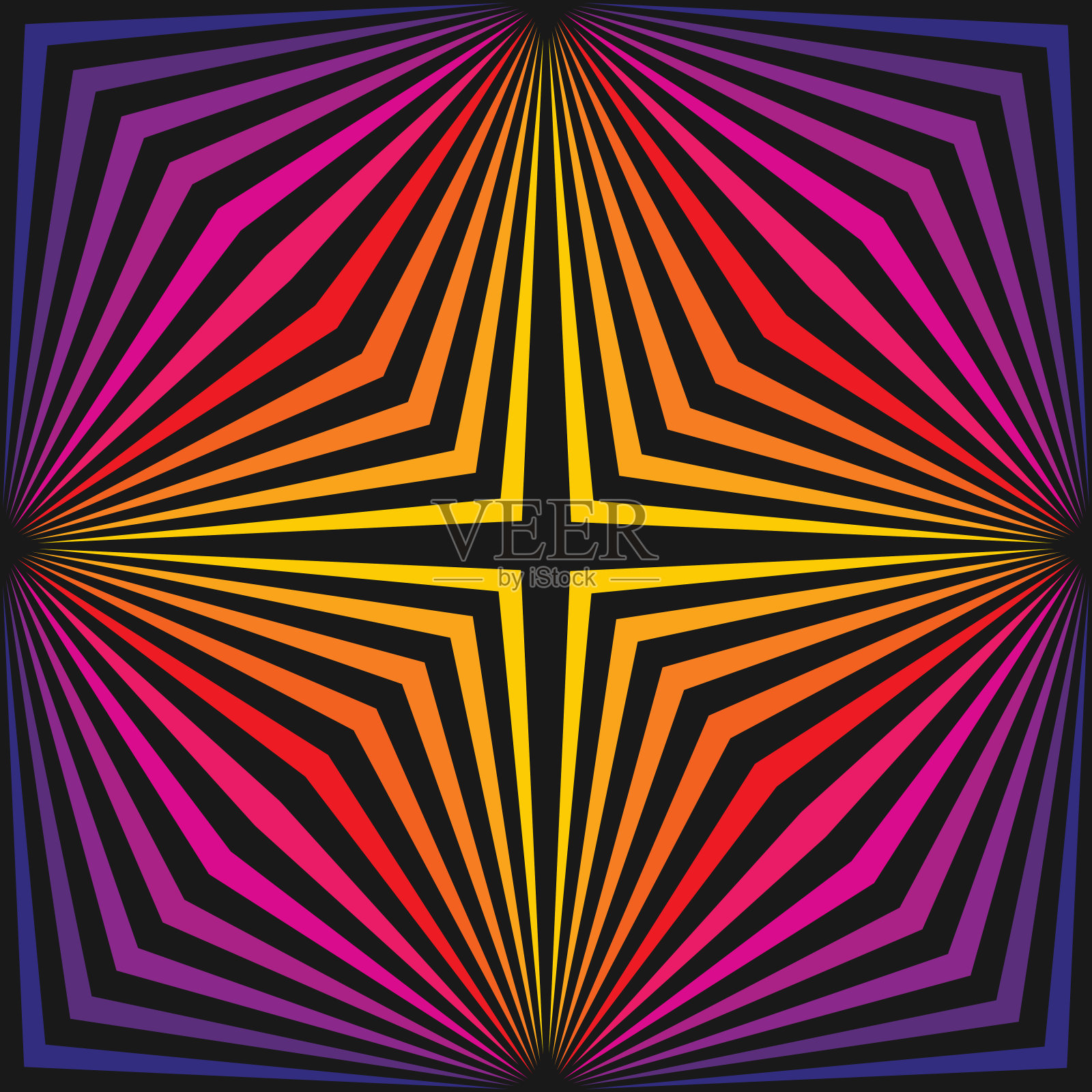 彩色几何无缝图案与对角条纹，彩虹十字线插画图片素材