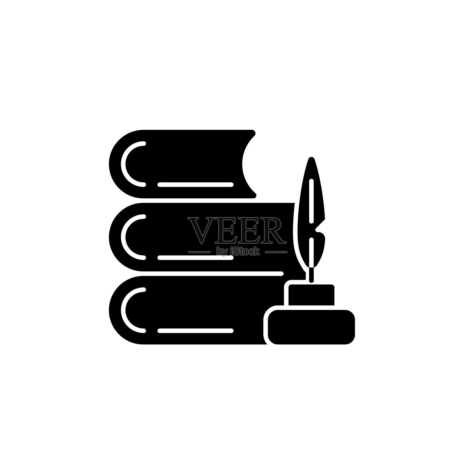 文学黑色符号图标图标素材