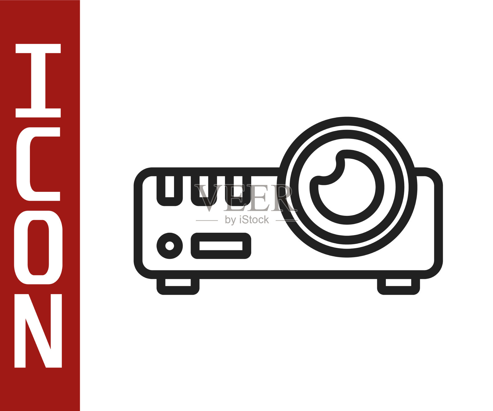 黑线表示电影胶片媒体插画图片素材