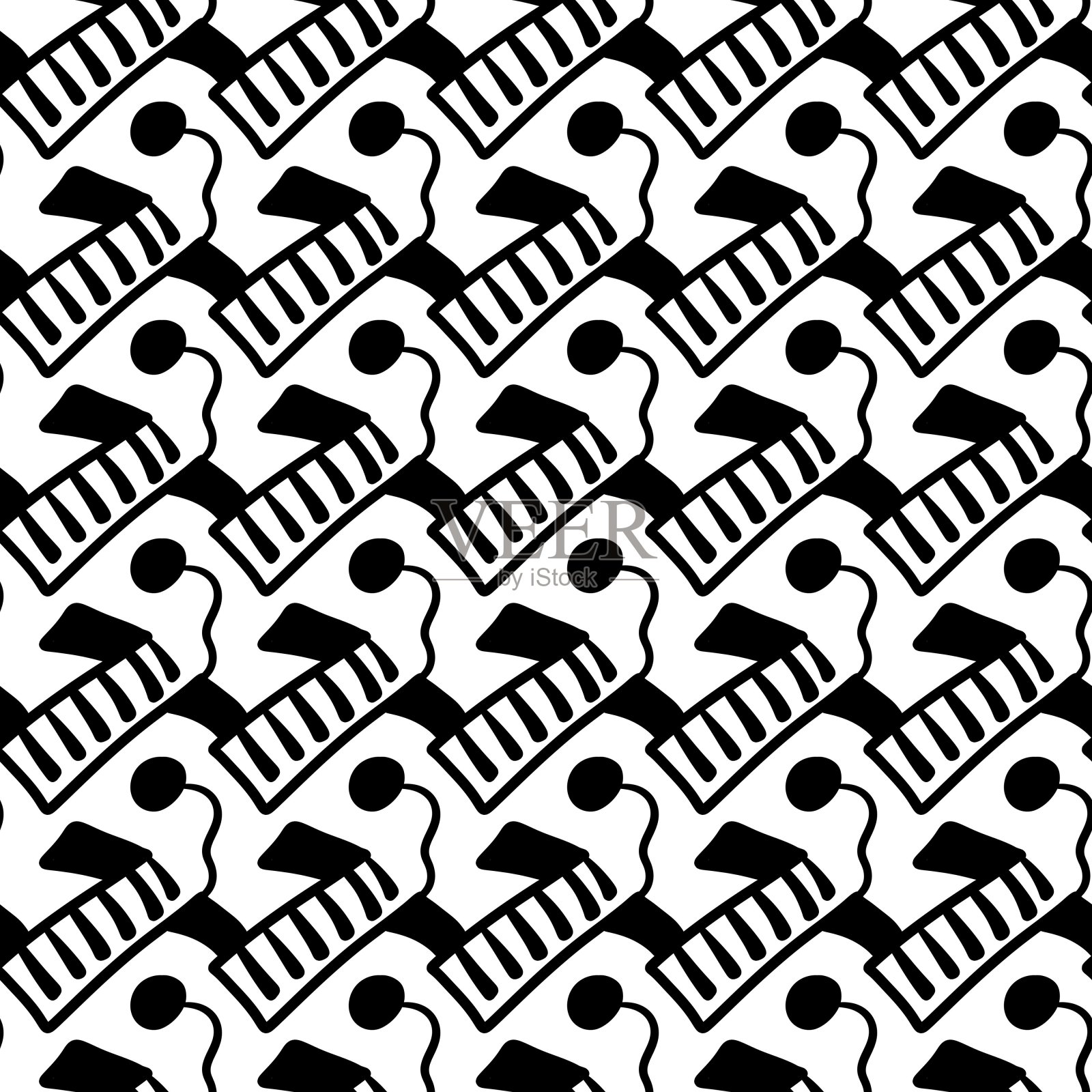 抽象背景的无缝模式插画图片素材