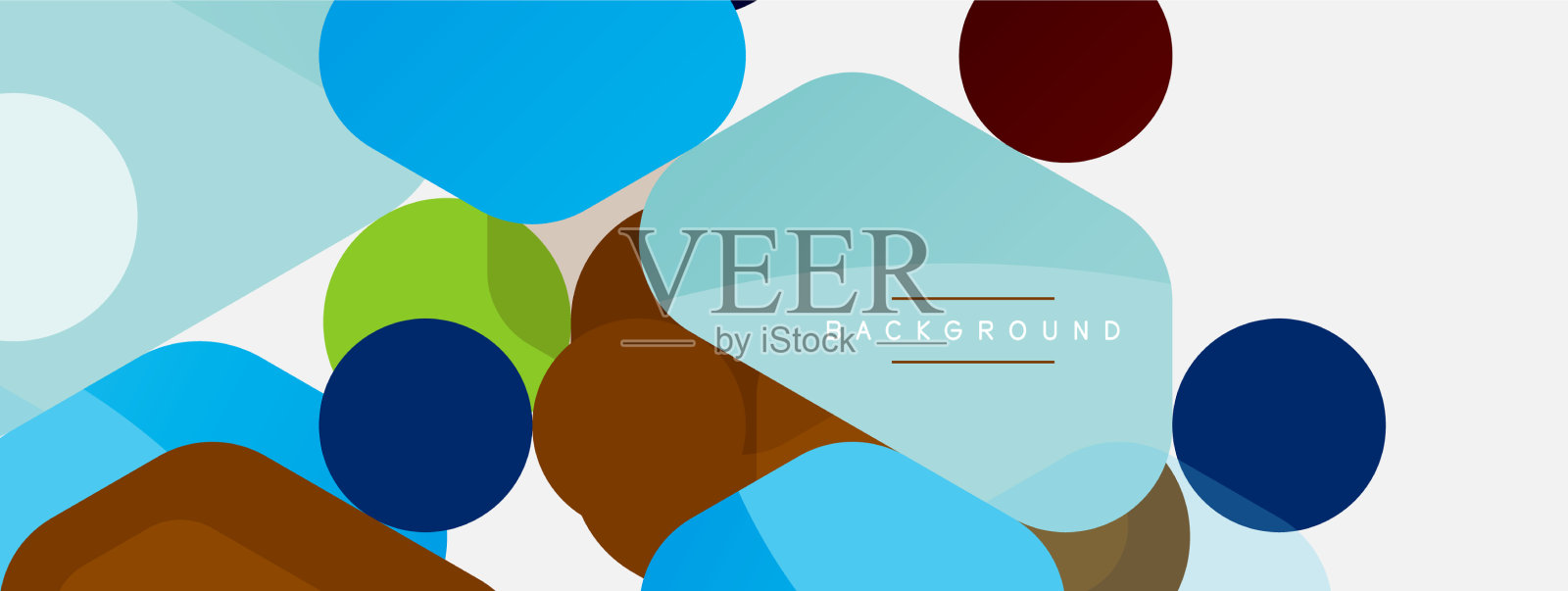 抽象圆形几何图形和圆形插画图片素材