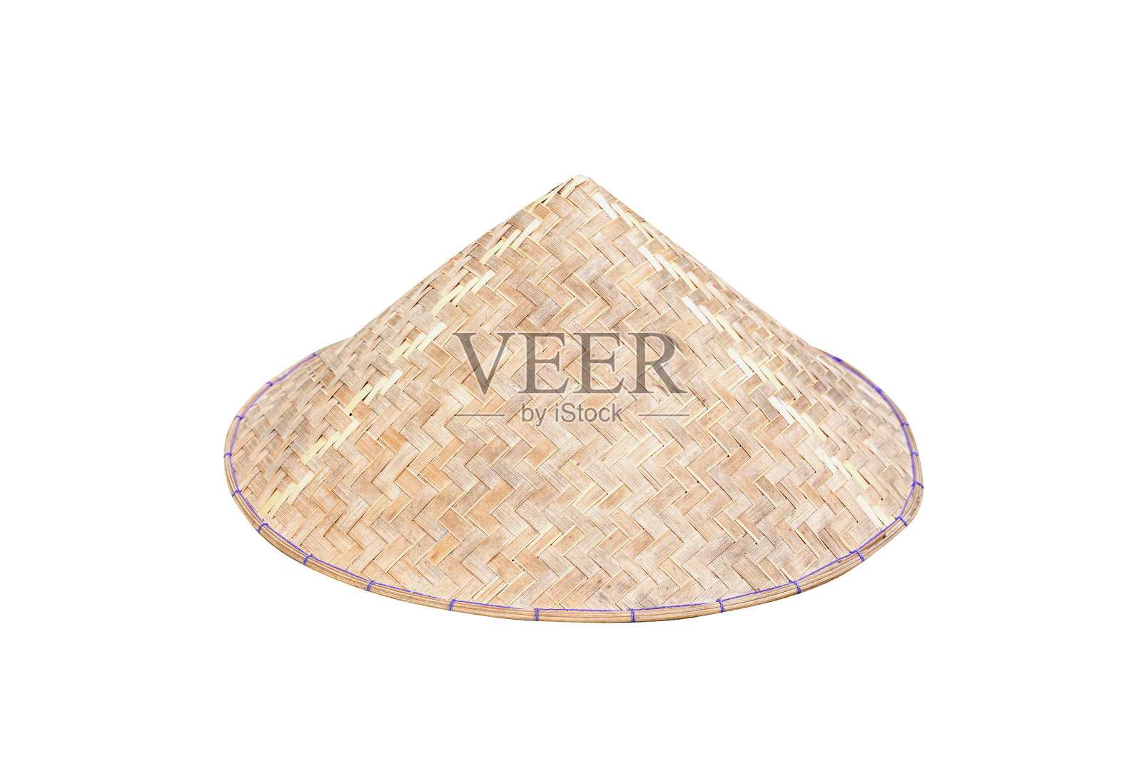 越南圆锥帽(Non La)孤立在白色背景与剪切路径。照片摄影图片
