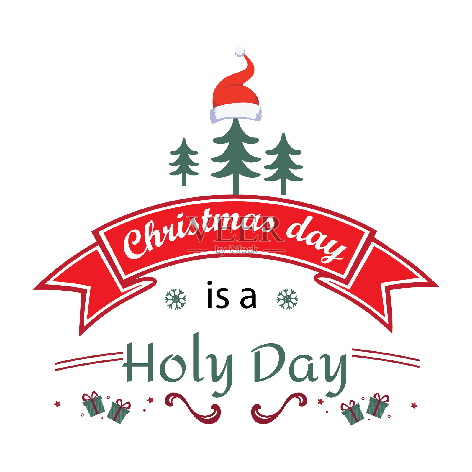 圣诞节的t恤设计插画图片素材