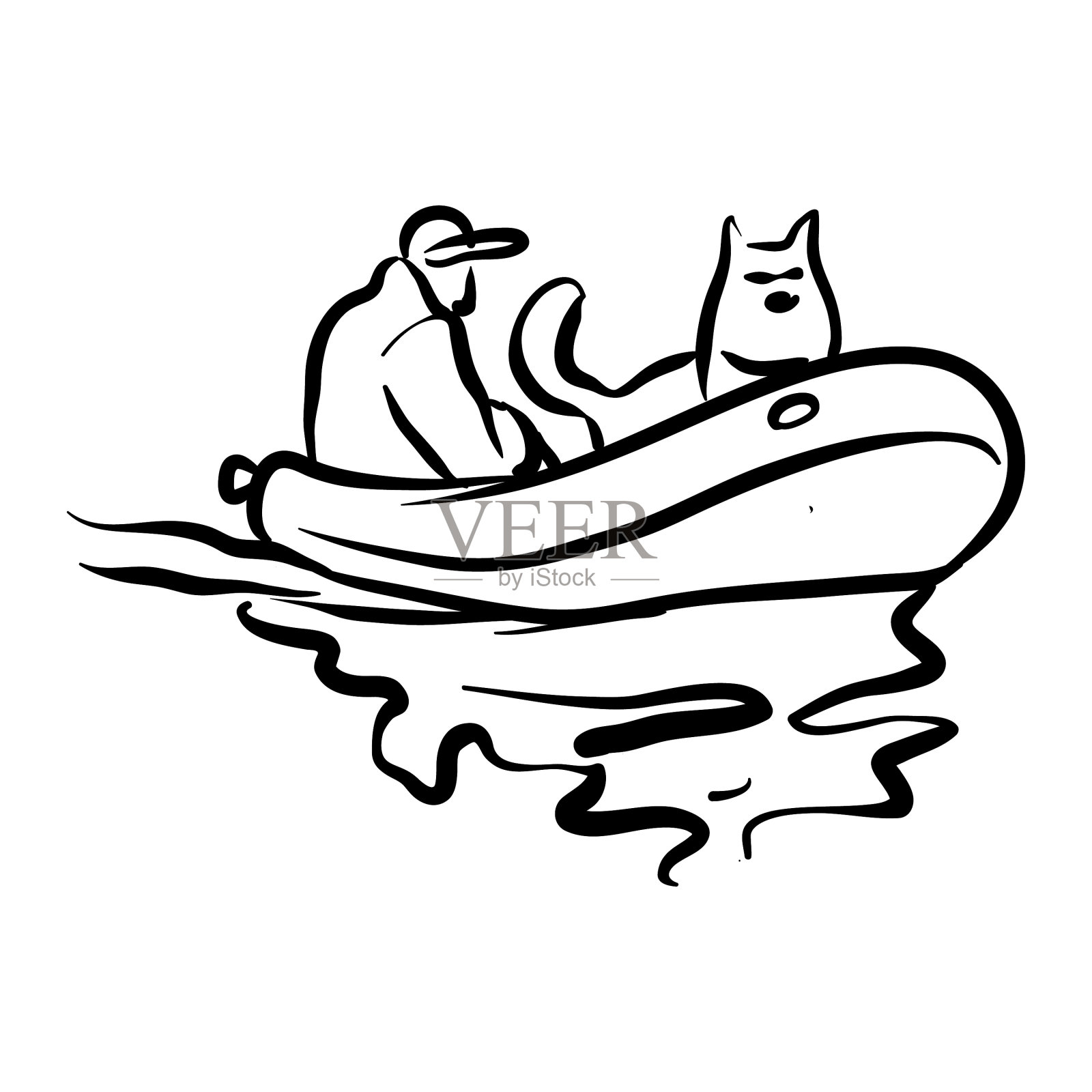 船骑插画图片素材