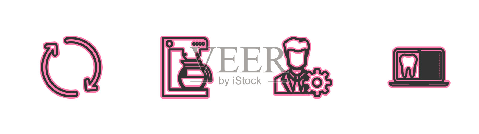 设置线刷新配置文件设置咖啡机图标素材