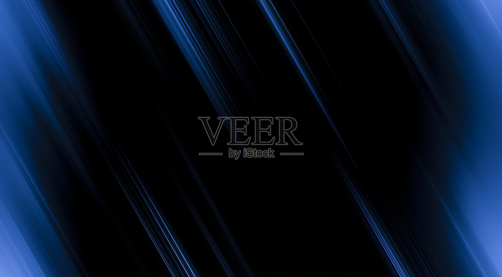 抽象的蓝色和黑色都是浅色的图案，带有渐变的是与地板墙面的金属质感软技术对角线背景黑色暗干净现代。照片摄影图片