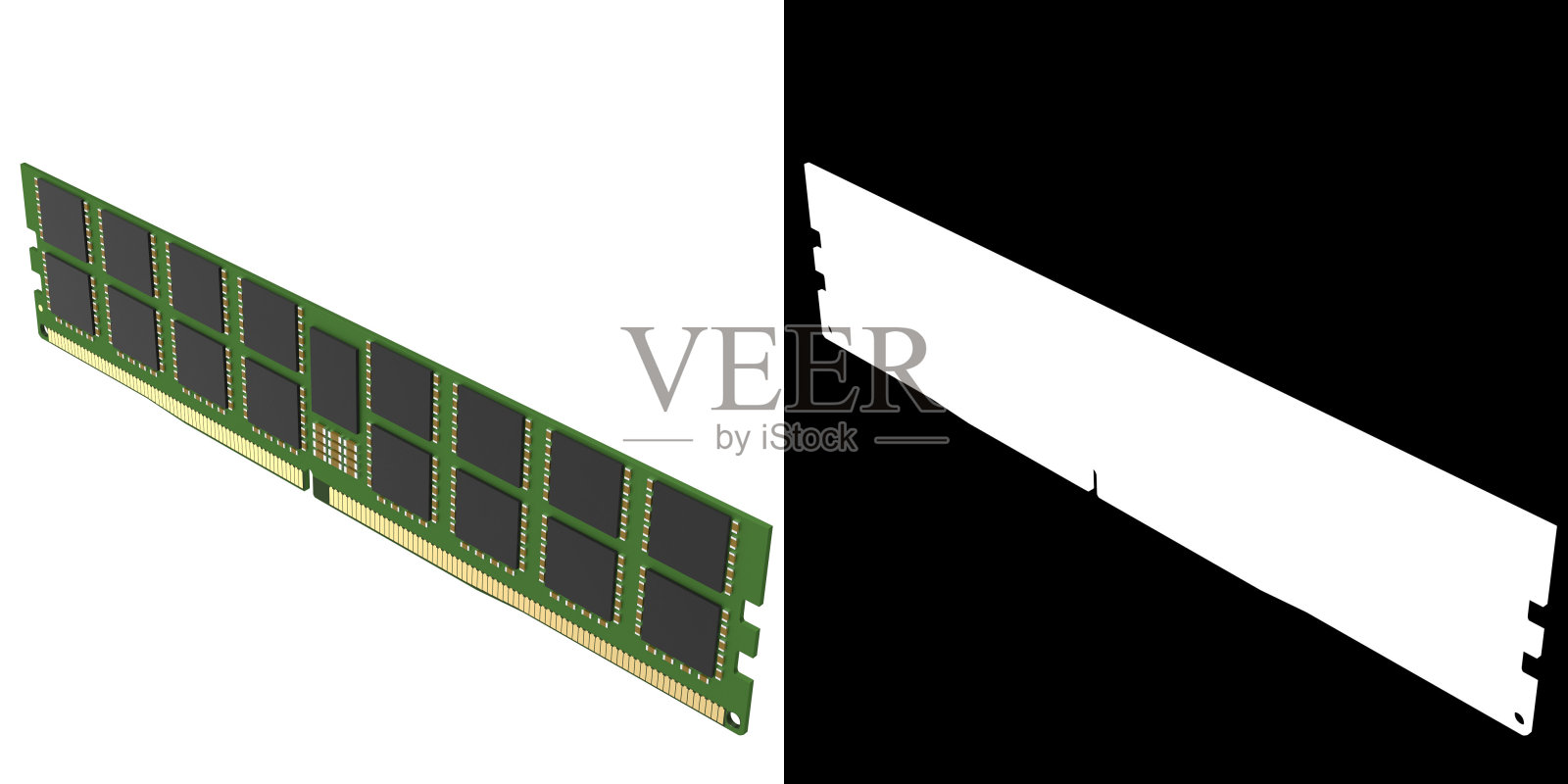 DDR5 RAM内存模块照片摄影图片