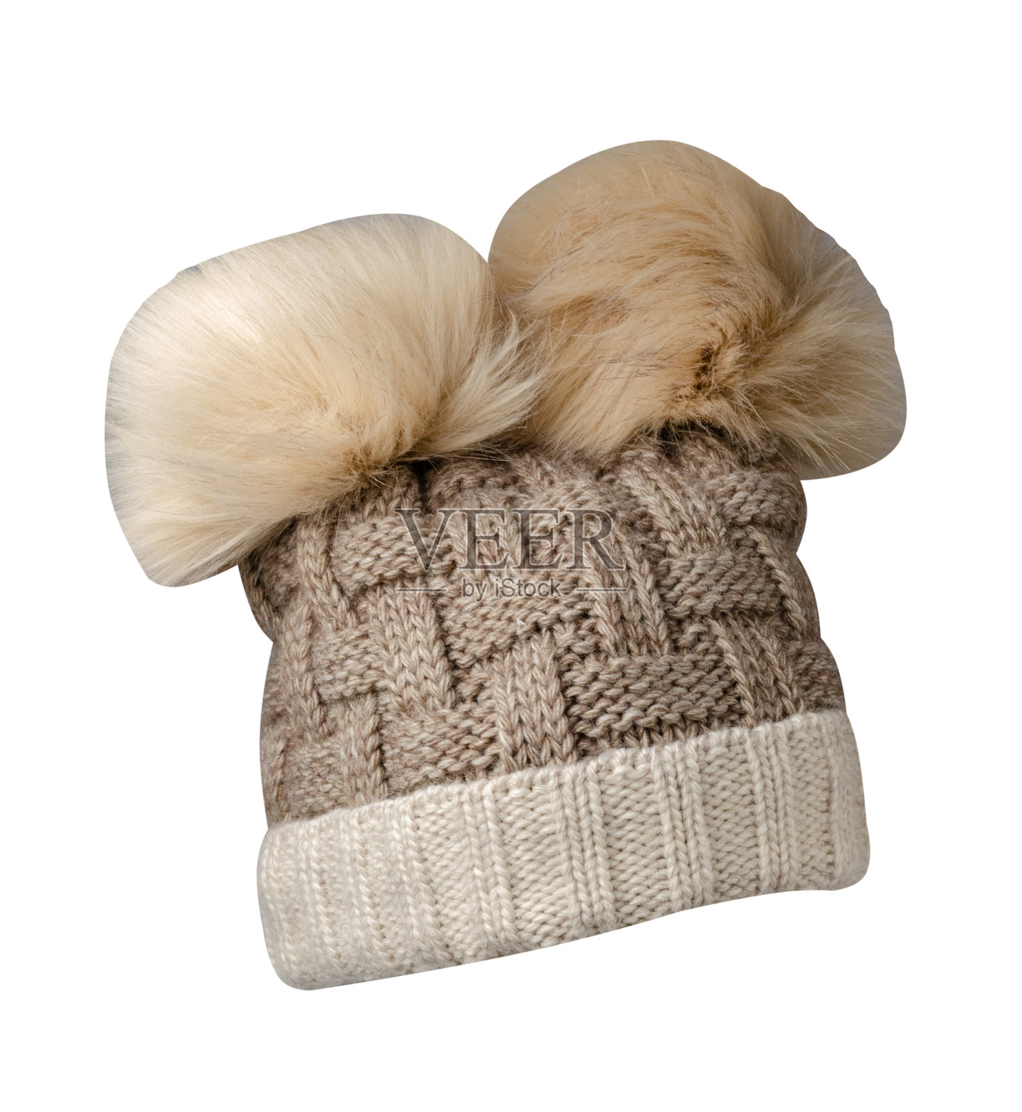 针织帽孤立在白色背景照片摄影图片
