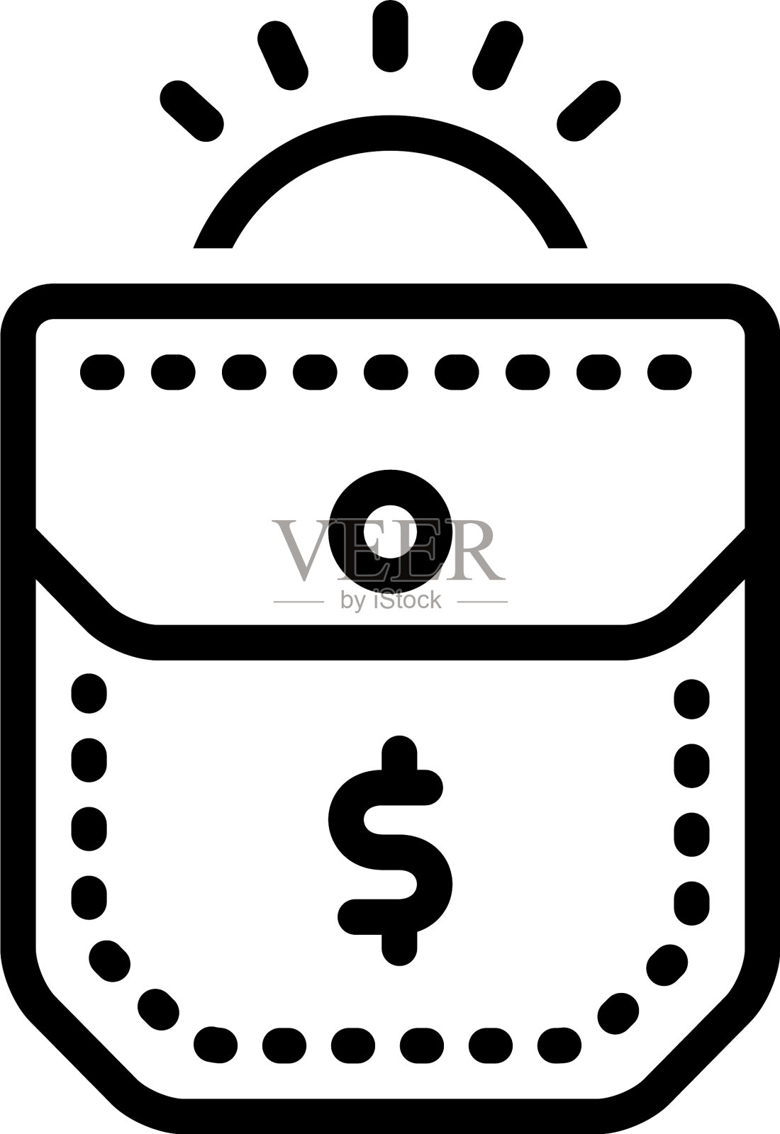 口袋里插画图片素材