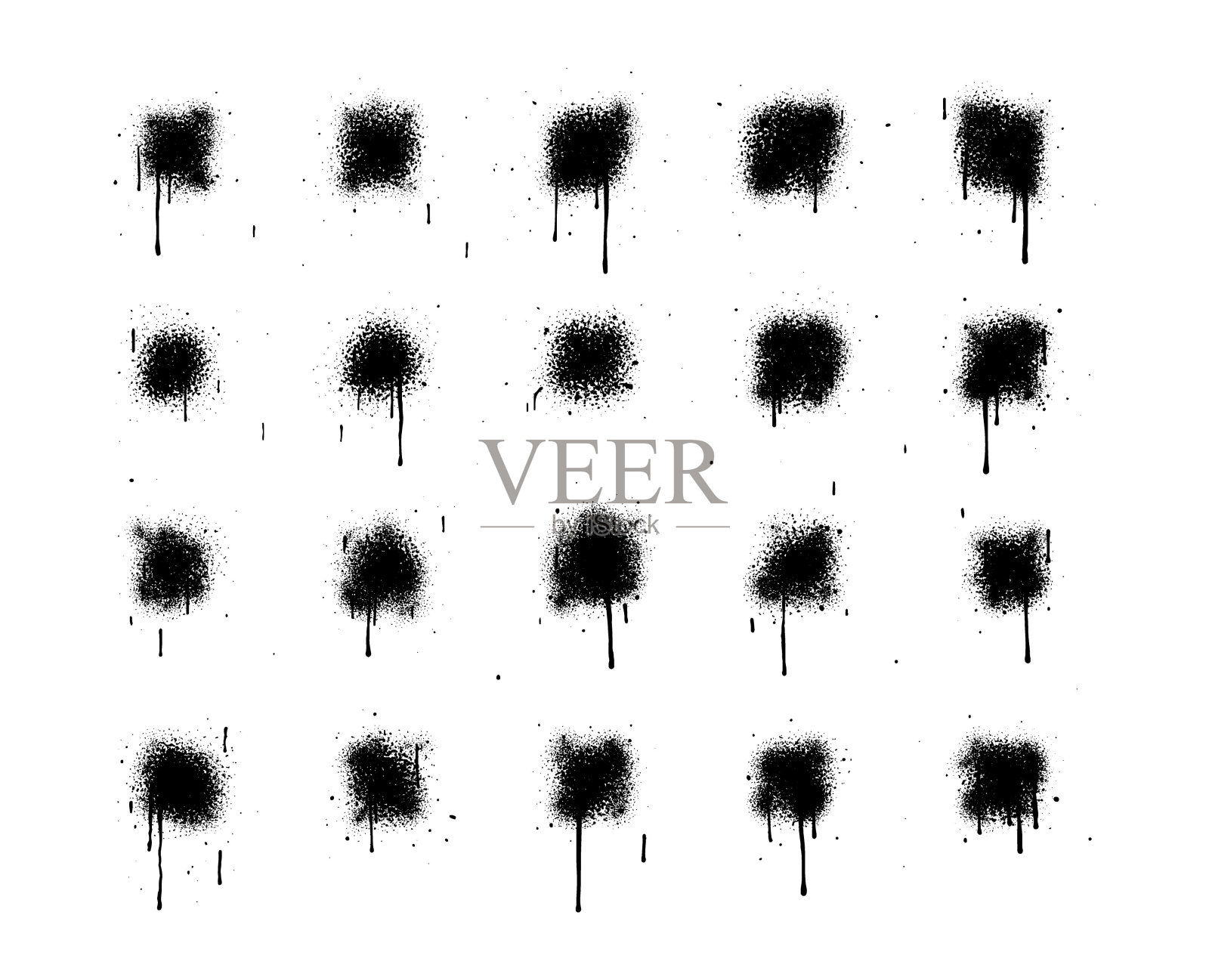 喷漆抽象矢量元素插画图片素材