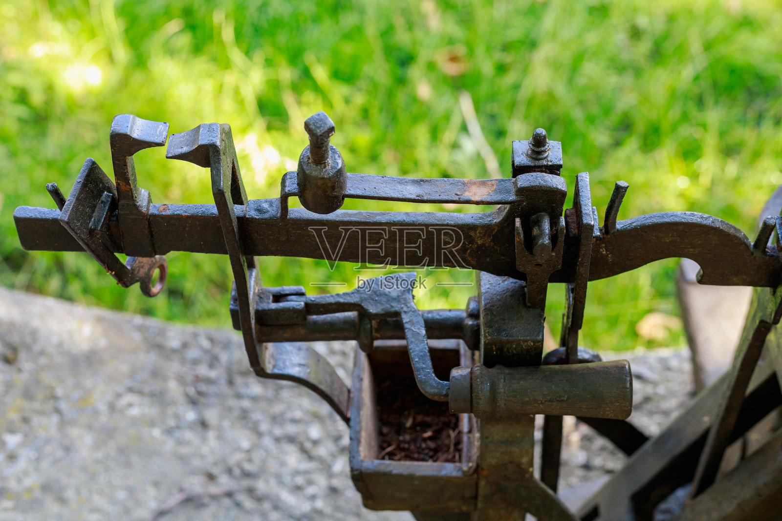 老式复古天平。背景与文本复制空间照片摄影图片