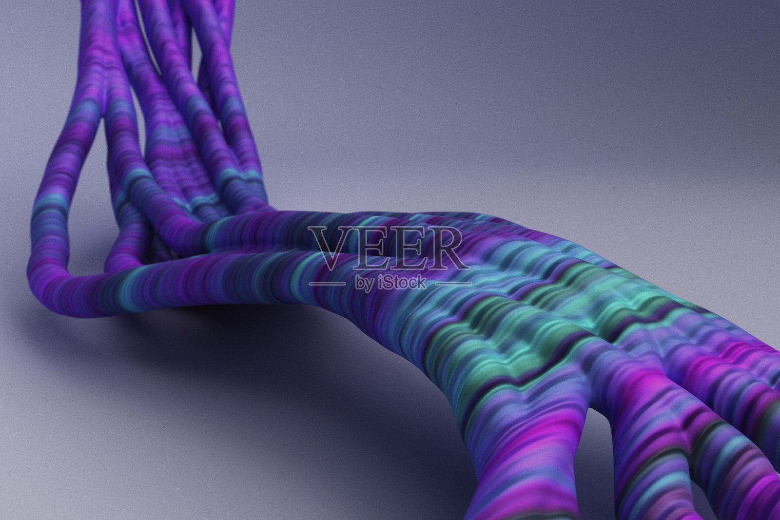 彩色抽象有机曲线照片摄影图片